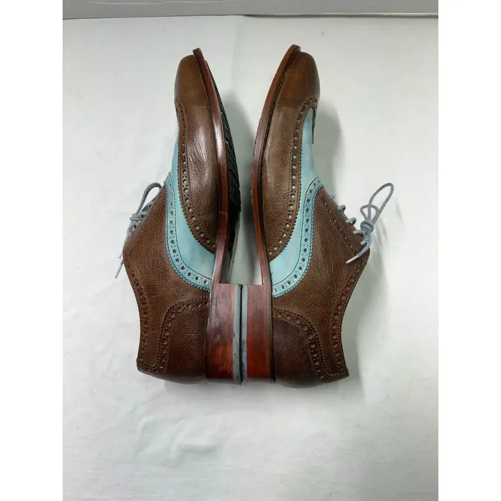 Cole Haan colton Nike Air patina green leather coffee brown size 12-M  C10033